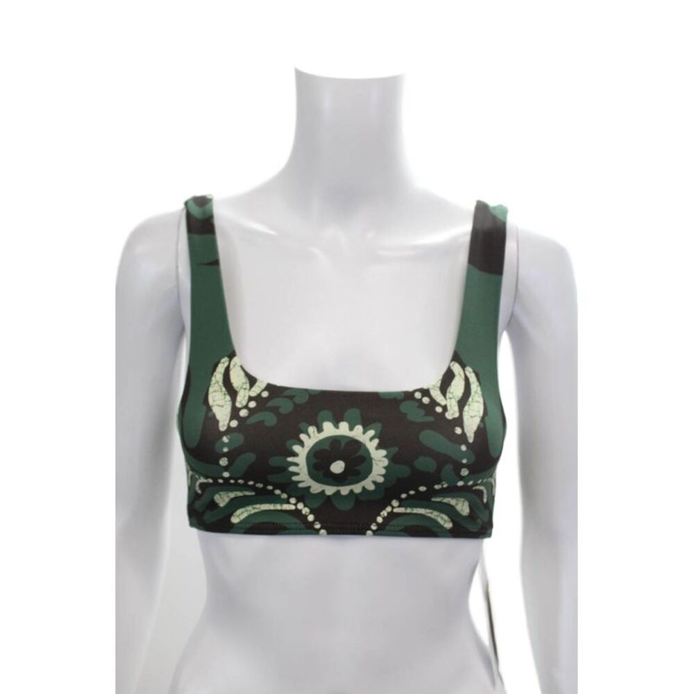 Sea Womens Charlough Print Bikini Top - Green Size XXS